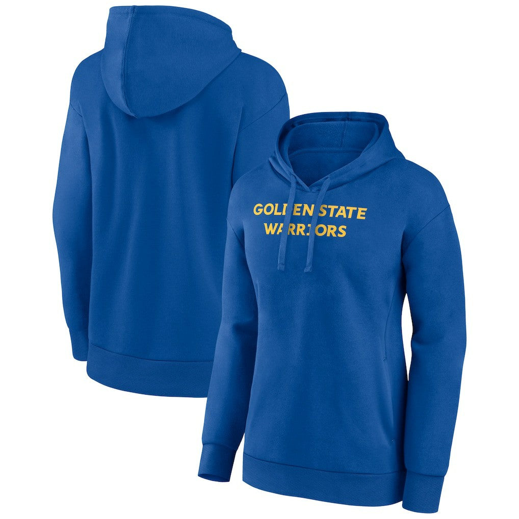 Golden State Warriors Women's Wordmark Alt Pullover Hoodie Royal