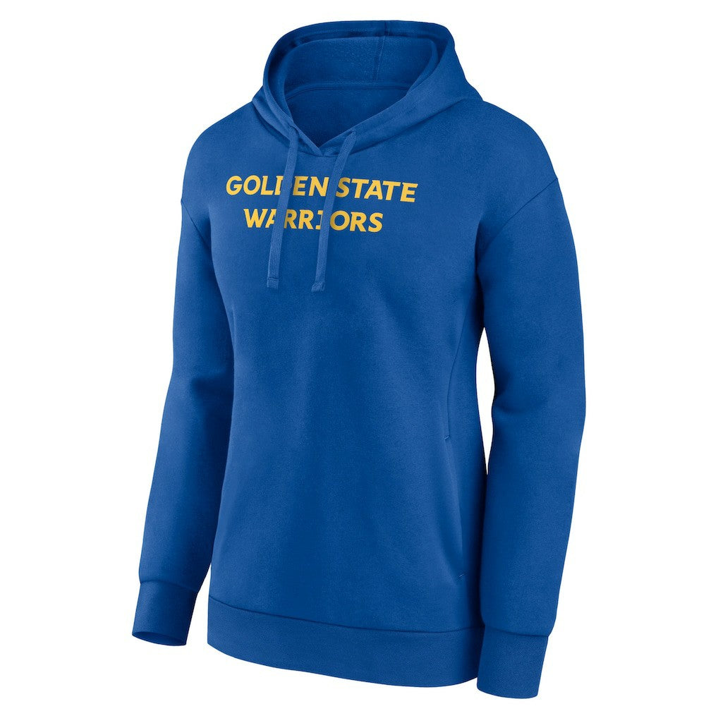 Golden State Warriors Women's Wordmark Alt Pullover Hoodie Royal