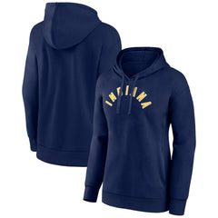 Indiana Pacers Women's Wordmark Alt Pullover Hoodie Navy