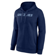 Memphis Grizzlies Women's Wordmark Alt Pullover Hoodie Navy