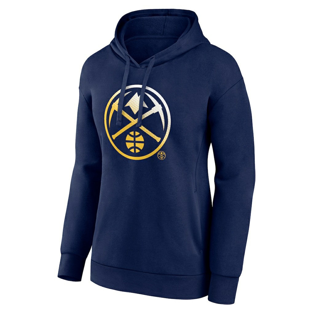 Denver Nuggets Women's Gradient Logo Pullover Hoodie Navy