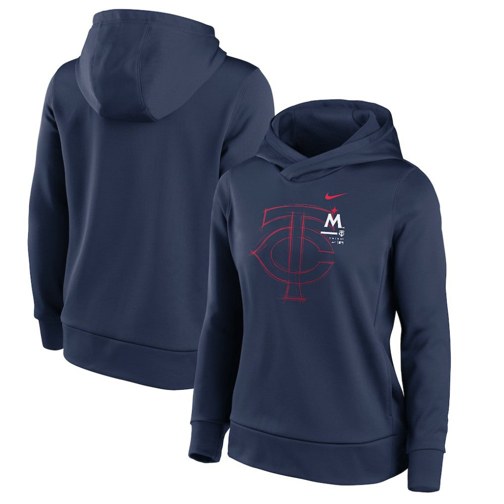 Minnesota Twins Nike Women's 2023 Big Game Fleece Pullover Hoodie - Navy Hoodies