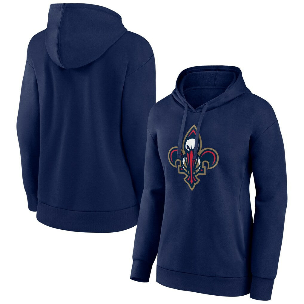 New Orleans Pelicans Women's Alternate Logo Pullover Hoodie Navy