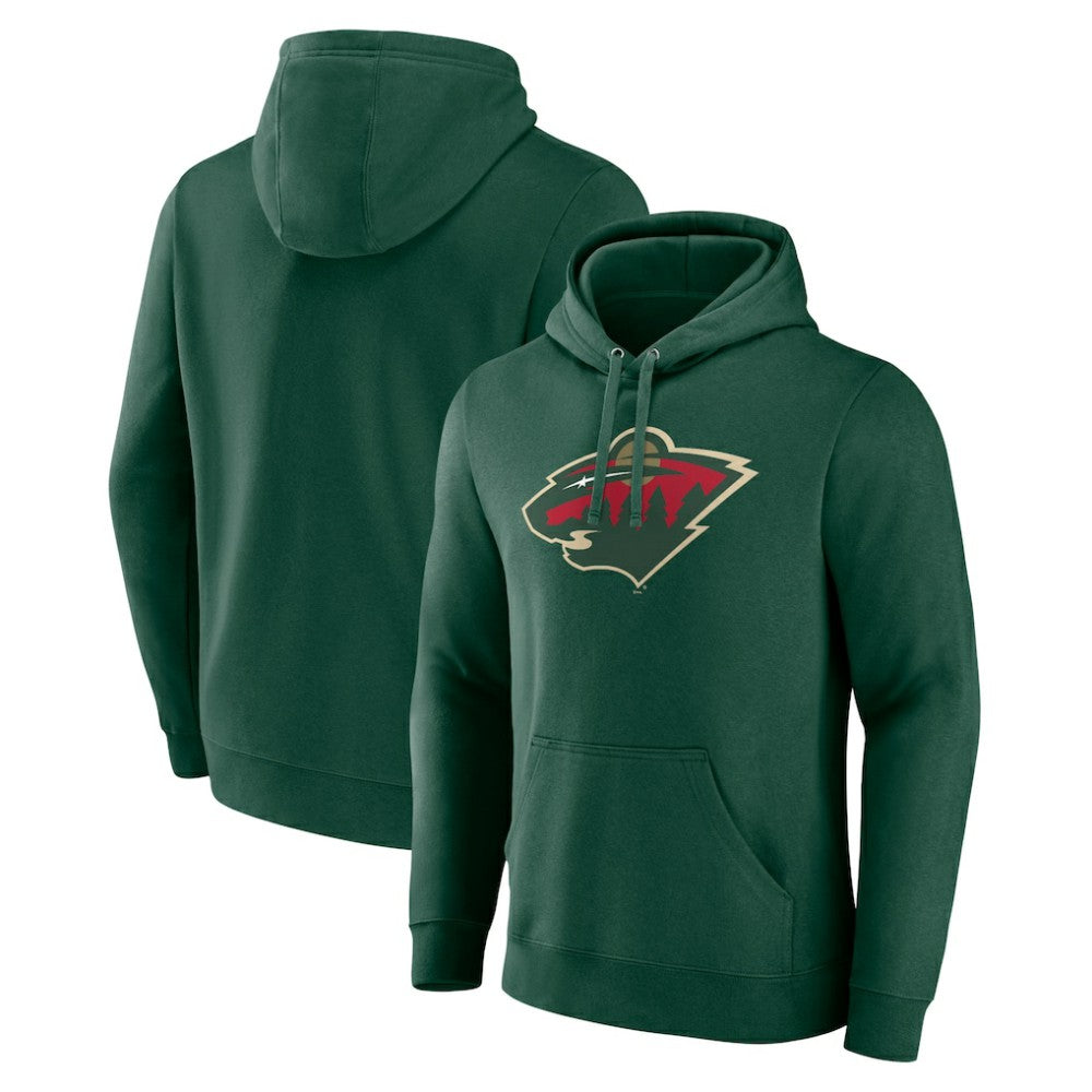 NHL Minnesota Wild Fanatics Primary Logo Pullover Hoodie - Green