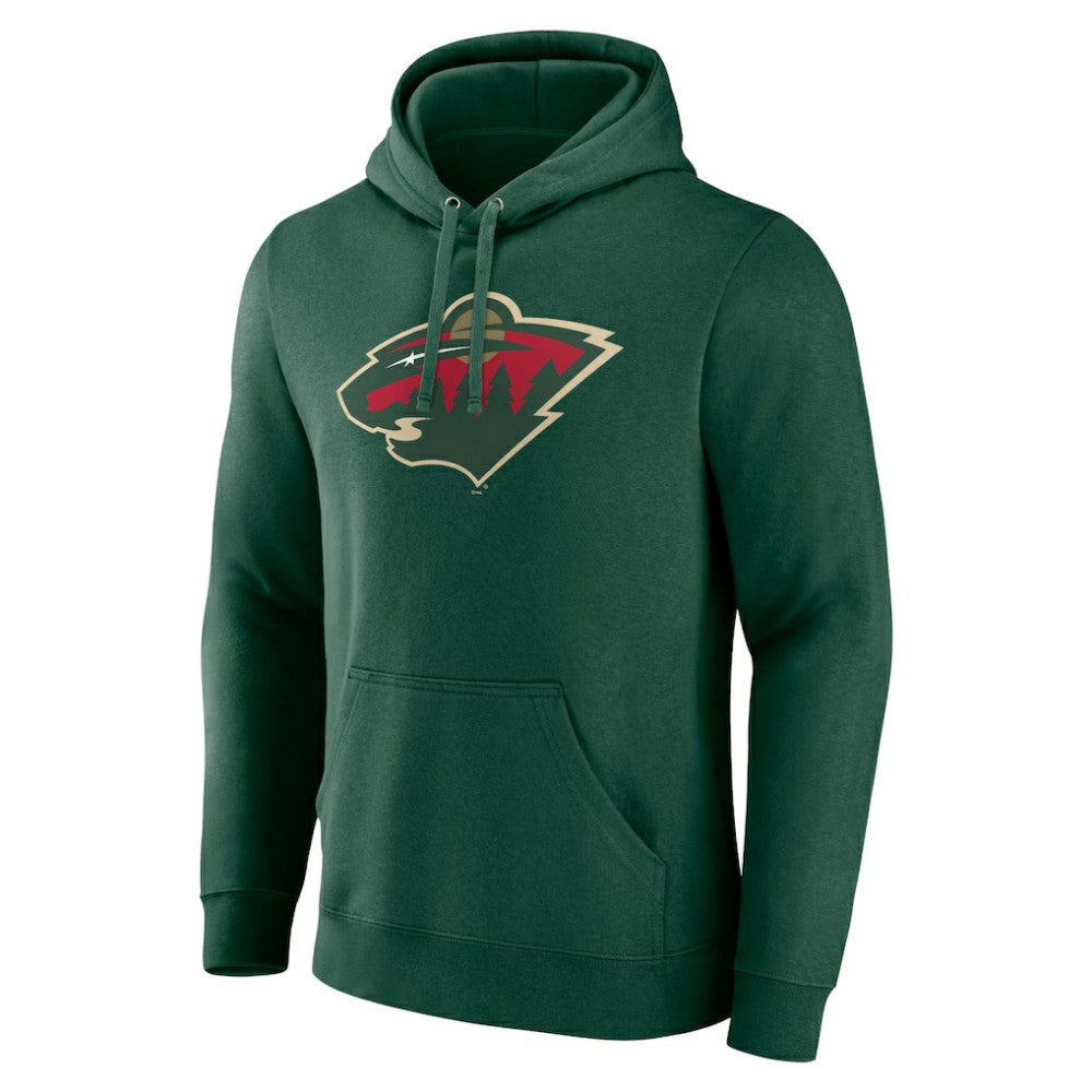 NHL Minnesota Wild Fanatics Primary Logo Pullover Hoodie - Green