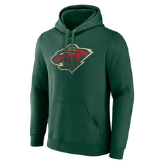 NHL Minnesota Wild Fanatics Primary Logo Pullover Hoodie - Green