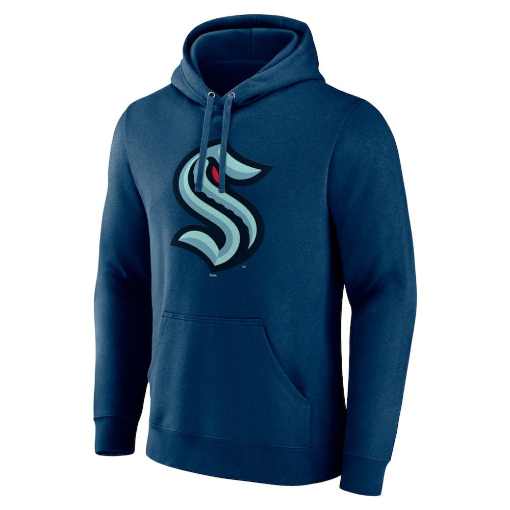 NHL Seattle Kraken Fanatics Primary Logo Pullover Hoodie - Deep Sea Blue