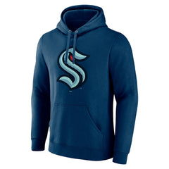 NHL Seattle Kraken Fanatics Primary Logo Pullover Hoodie - Deep Sea Blue