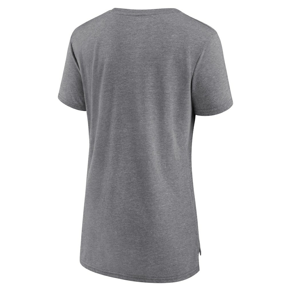 Houston Rockets Women's Heritage Tri-Blend T-Shirt Heather Gray