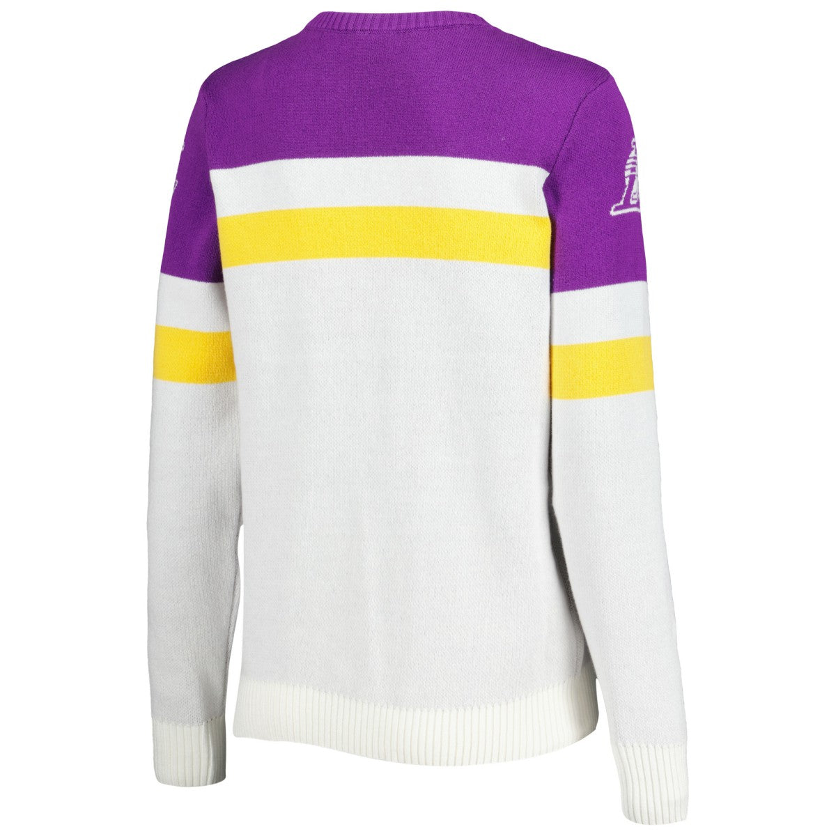 Los Angeles Lakers Lusso Women's Dominique Pullover Sweater Purple/Cream