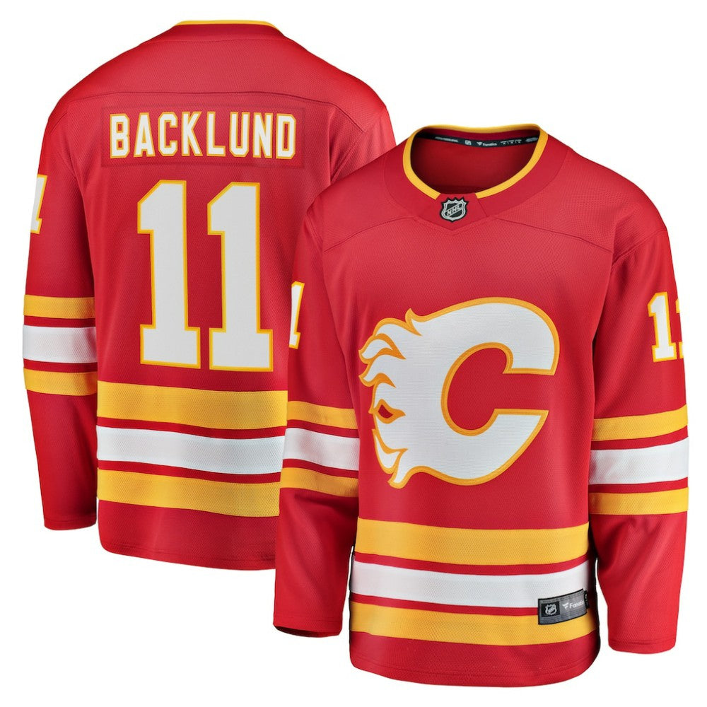 NHL Mikael Backlund Calgary Flames Fanatics Home Breakaway Player Jersey - Red