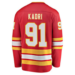 NHL Nazem Kadri Calgary Flames Fanatics Home Breakaway Player Jersey - Red