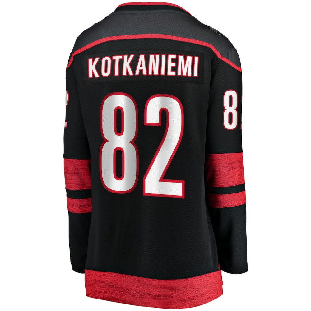 NHL Jesperi Kotkaniemi Carolina Hurricanes Fanatics Women's Home Breakaway Player Jersey - Black
