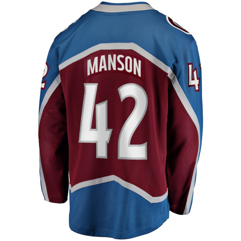 NHL Josh Manson Colorado Avalanche Fanatics Home Breakaway Player Jersey - Burgundy