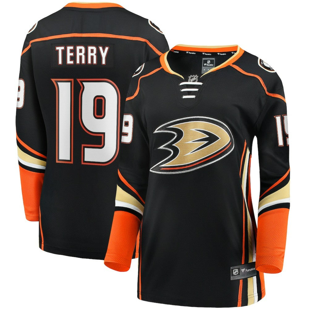 NHL Troy Terry Anaheim Ducks Fanatics Women's Home Team Breakaway Player Jersey - Black