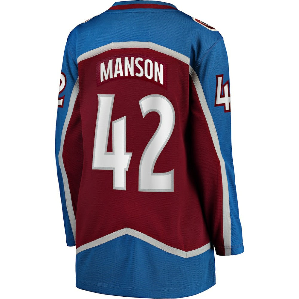NHL Josh Manson Colorado Avalanche Fanatics Women's Home Breakaway Player Jersey - Burgundy