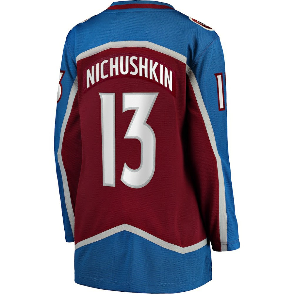 NHL Valeri Nichushkin Colorado Avalanche Fanatics Women's Home Breakaway Player Jersey - Burgundy