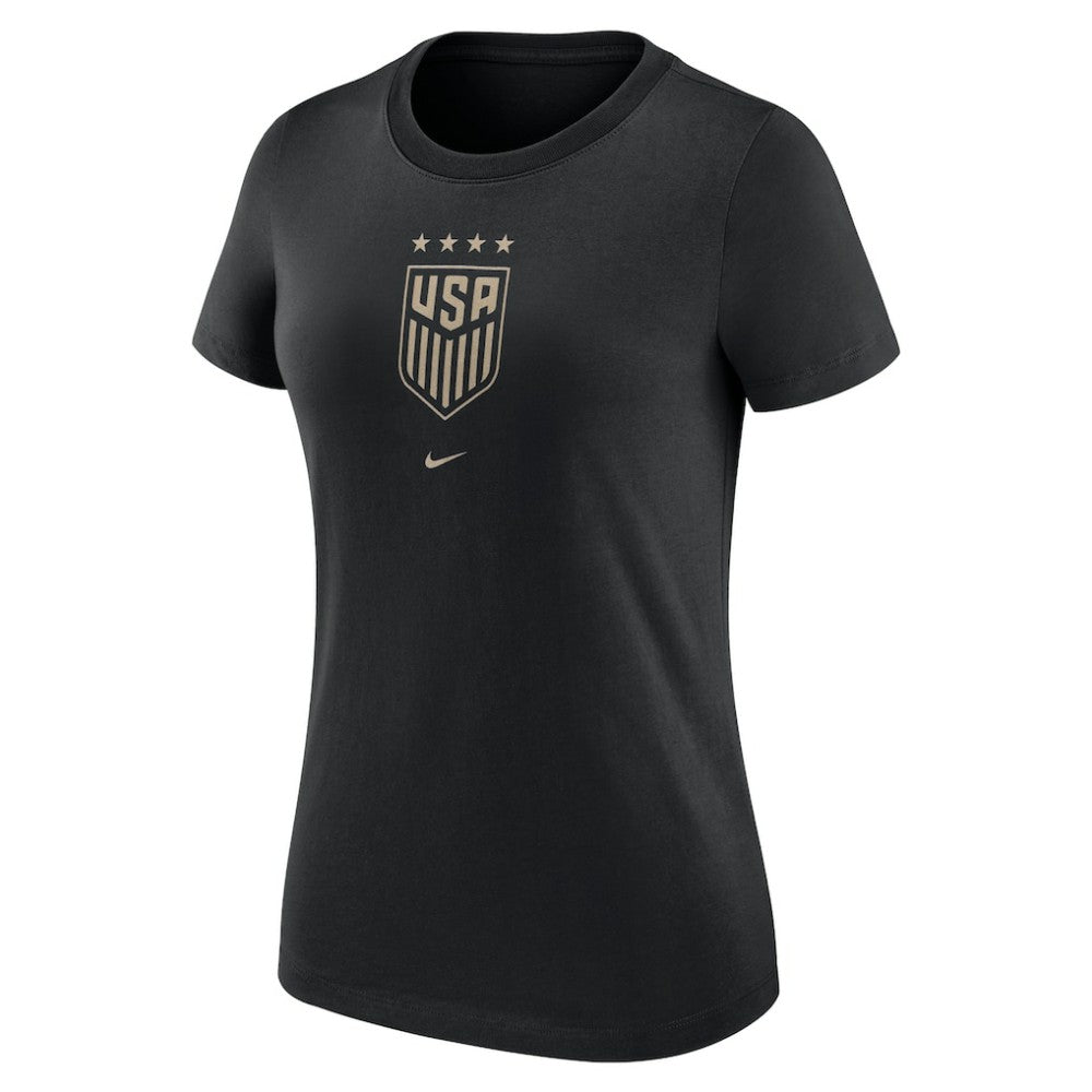 USWNT Women's Crest T-Shirt Black