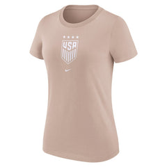 USWNT Women's Crest T-Shirt Tan