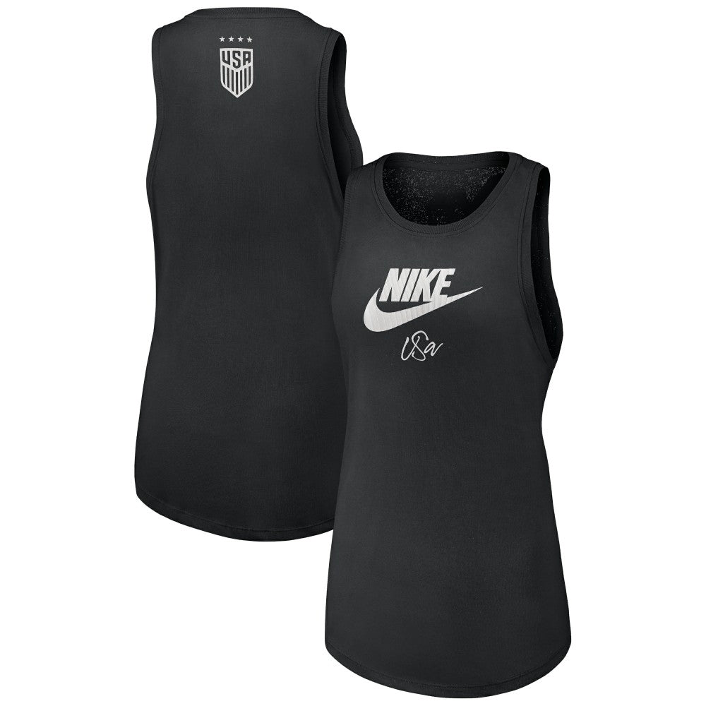 USWNT Women's Futura Performance Tank Top Black