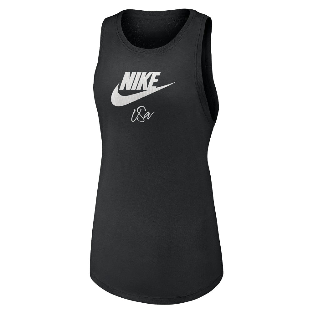 USWNT Women's Futura Performance Tank Top Black