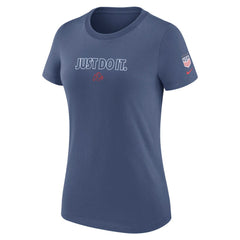 USWNT Women's Just Do It T-Shirt Blue