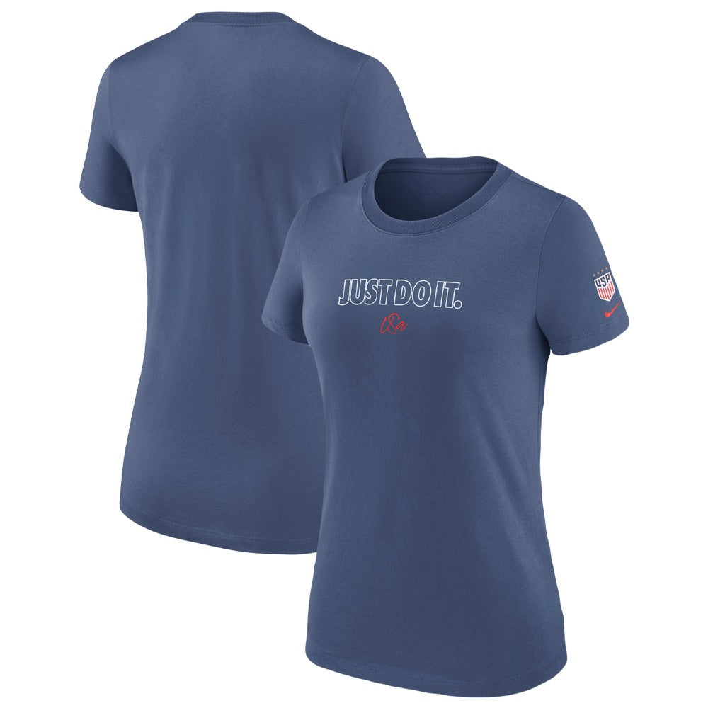 USWNT Women's Just Do It T-Shirt Blue shop