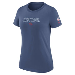 USWNT Women's Just Do It T-Shirt Blue shop