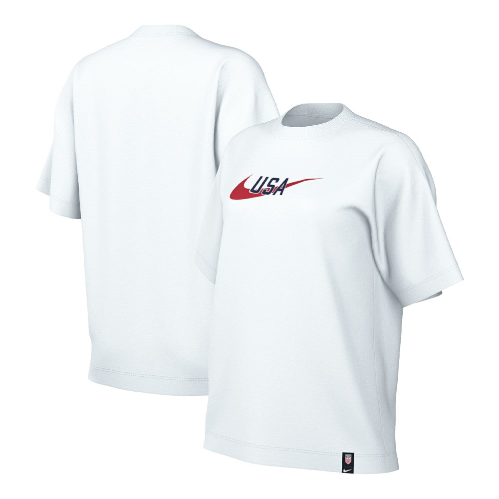 USMNT Women's Swoosh T-Shirt White