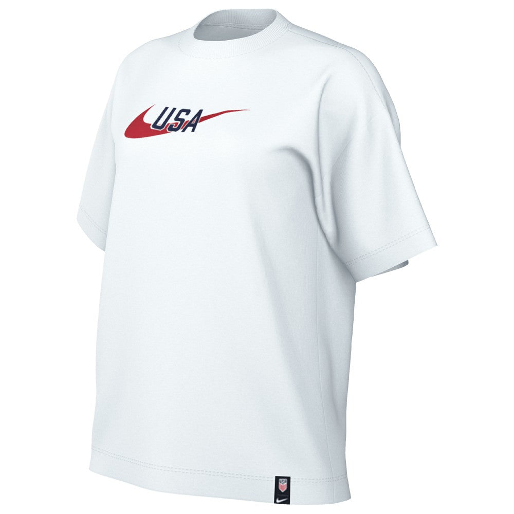 USMNT Women's Swoosh T-Shirt White