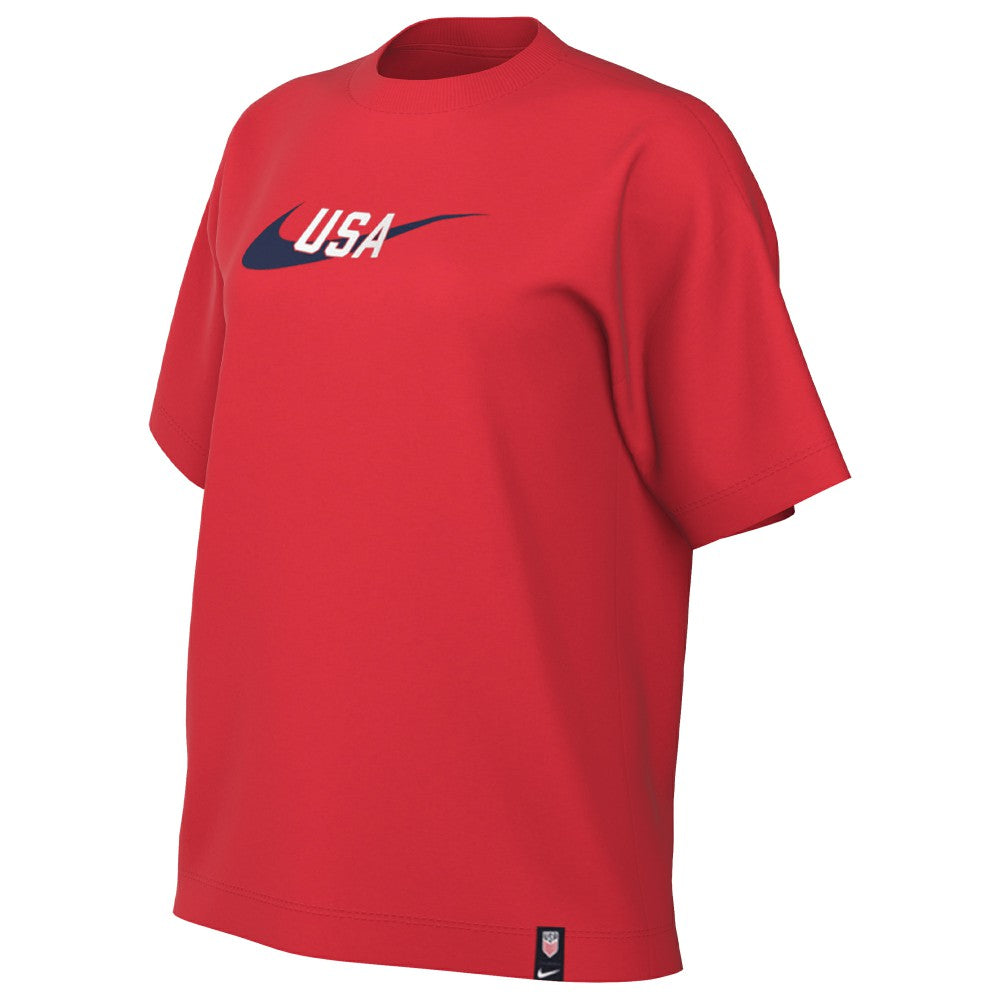 USMNT Women's Swoosh T-Shirt Red