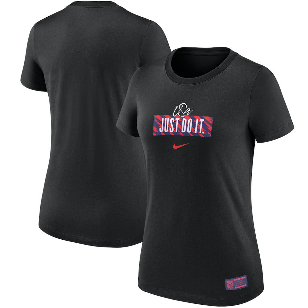 USMNT Women's Verbiage T-Shirt Black shop