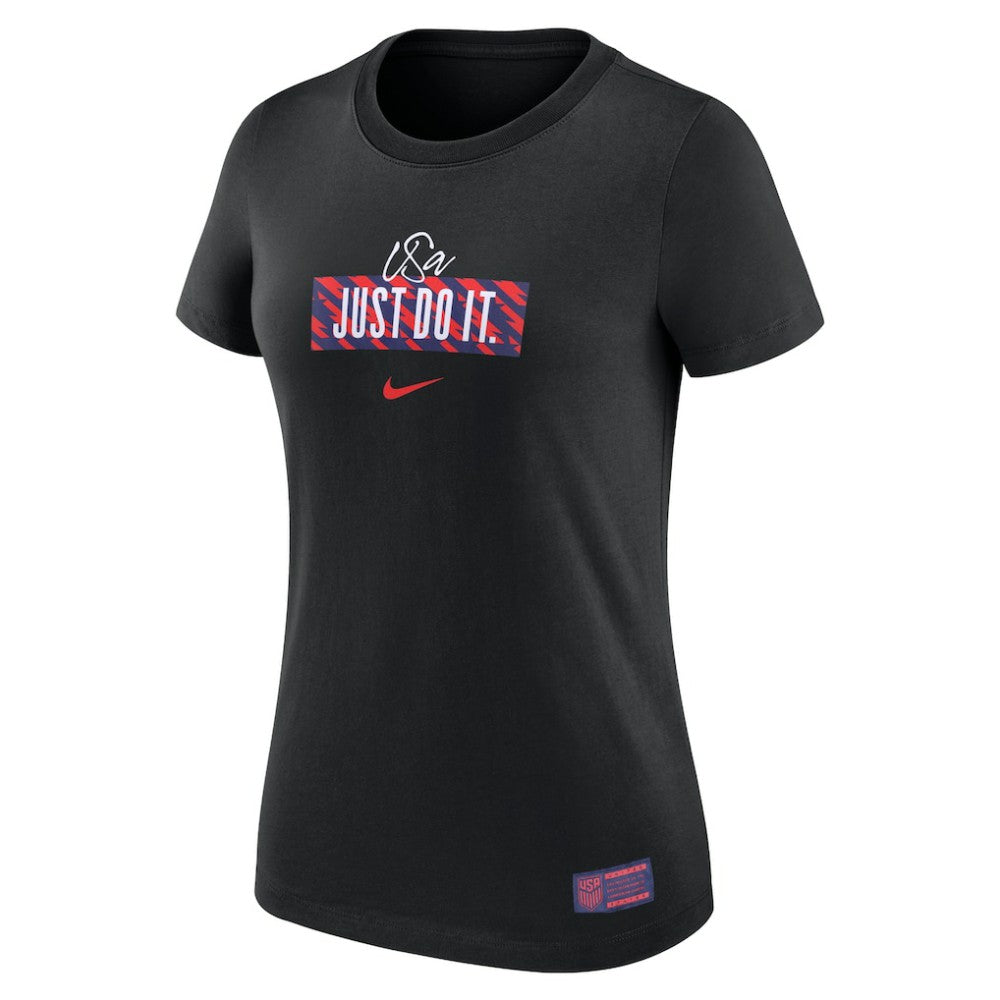 USMNT Women's Verbiage T-Shirt Black shop