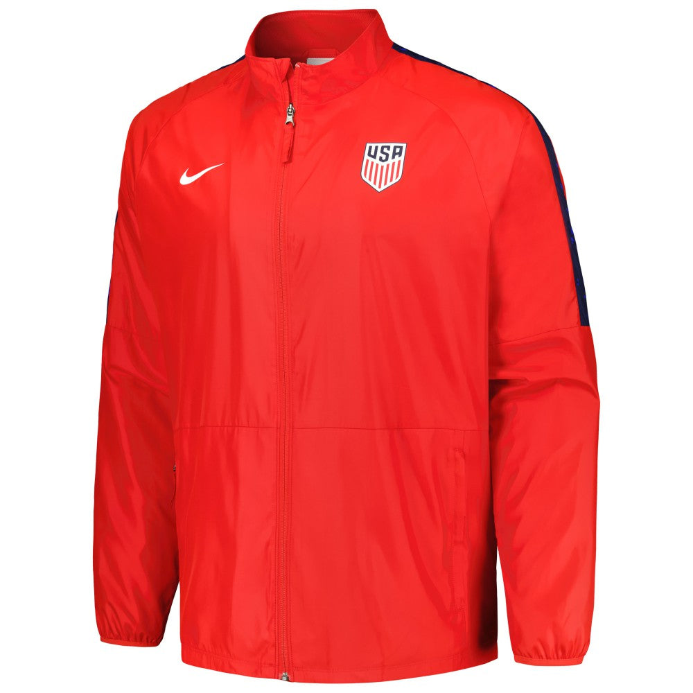 USMNT 2023 Academy AWF Raglan Full-Zip Jacket Red