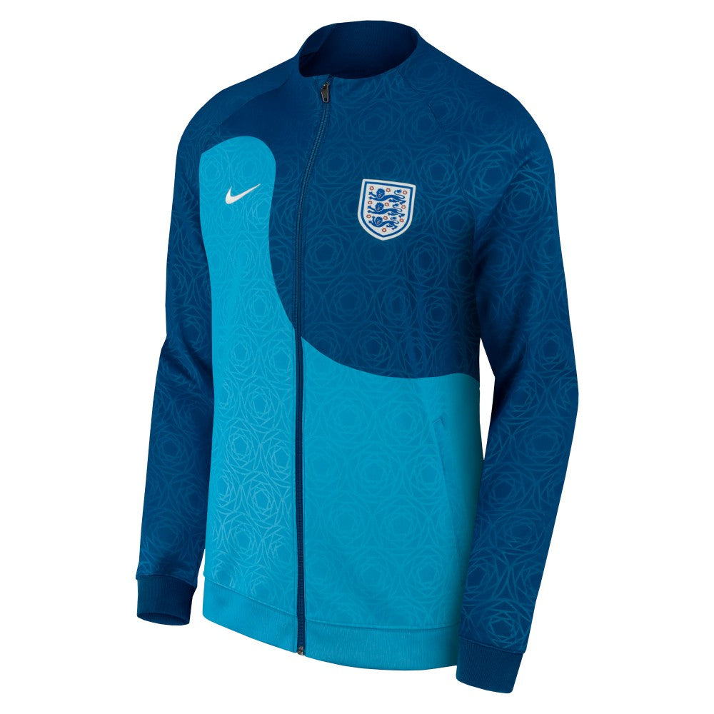 England Women's National Team Men's 2003 Academy Pro Anthem Raglan Performance Full-Zip Jacket Blue