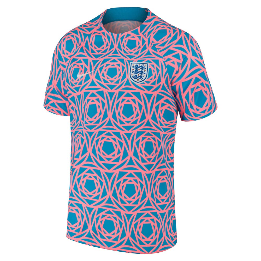 England Women's National Team 2023 Academy Pro Pre-Match Top Blue