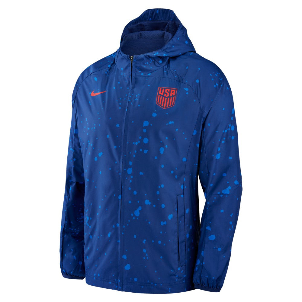 USMNT AWF Raglan Full-Zip Hoodie Jacket Navy