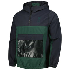 Liverpool Anorak Hoodie Quarter-Zip Jacket Green