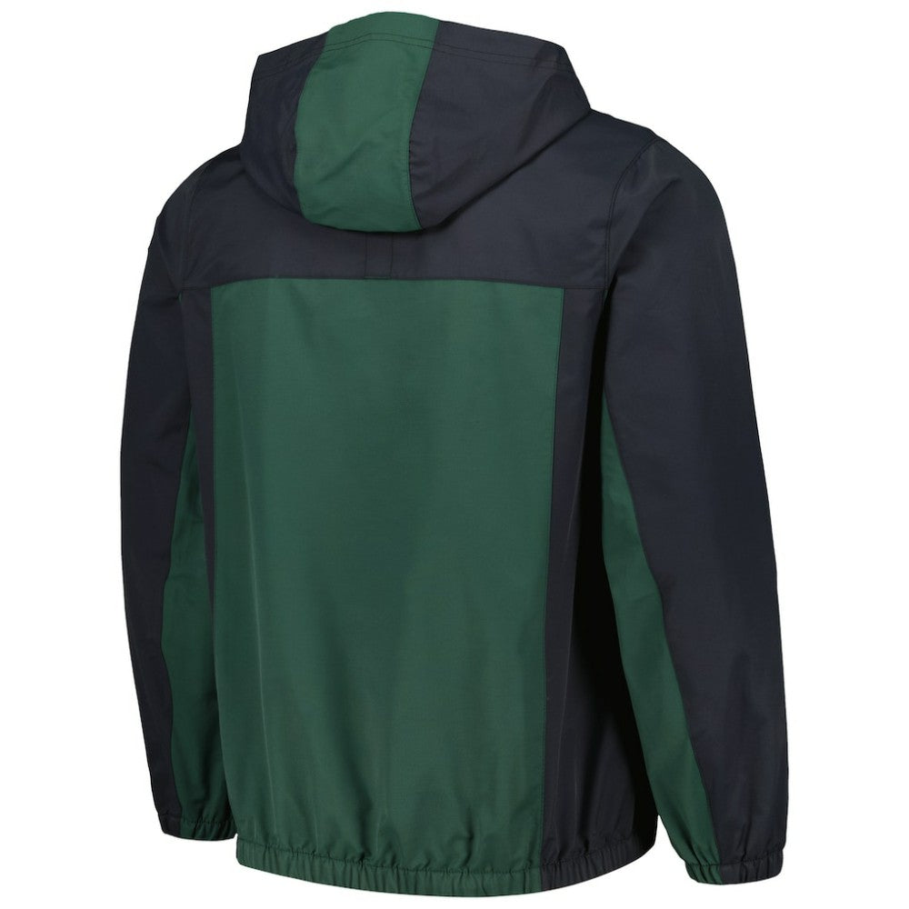 Liverpool Anorak Hoodie Quarter-Zip Jacket Green