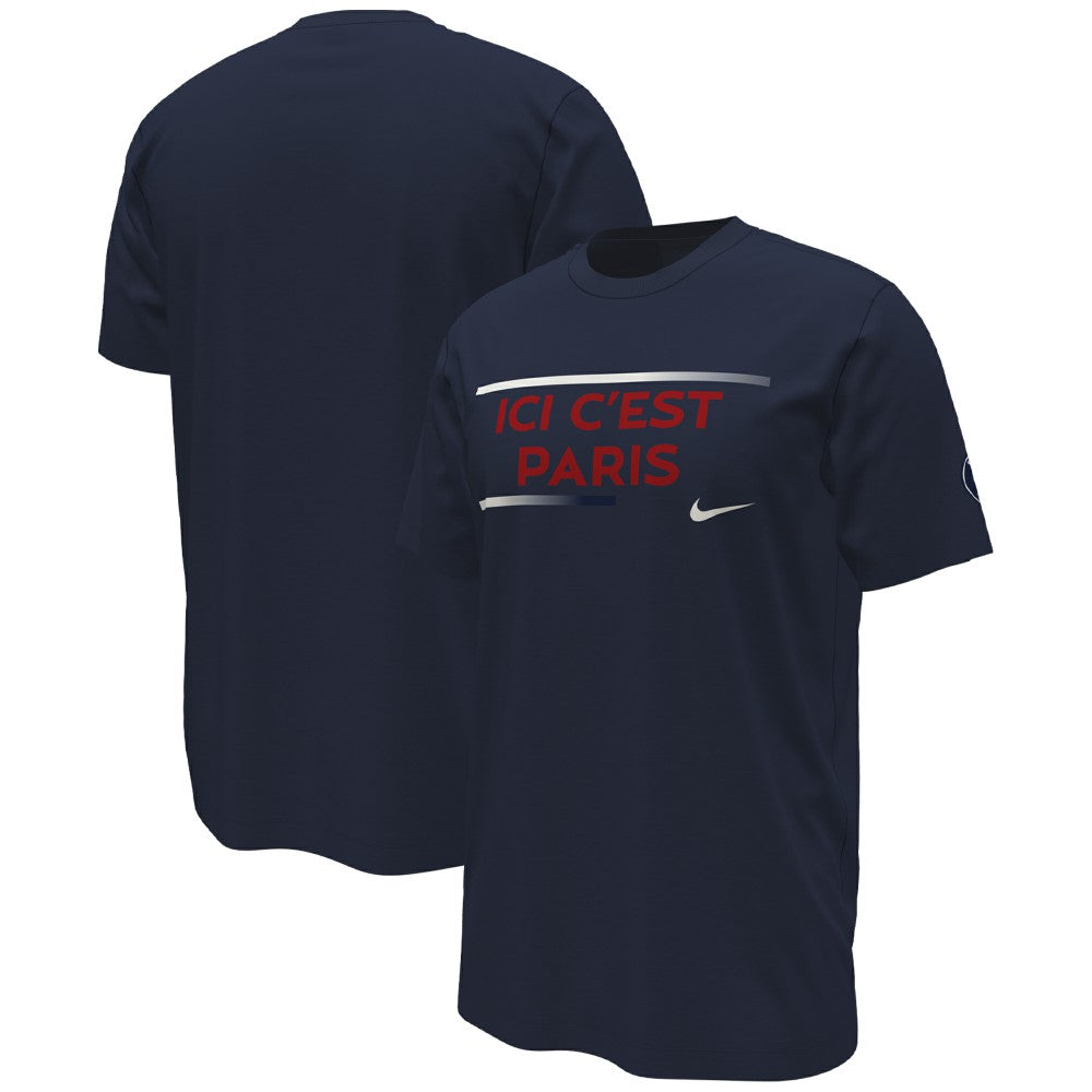 Paris Saint-Germain Verbiage T-Shirt Navy