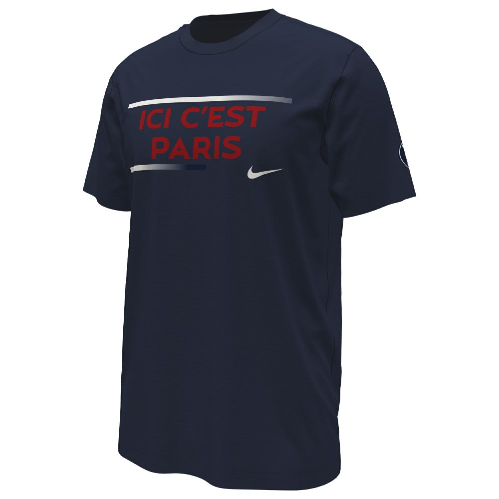 Paris Saint-Germain Verbiage T-Shirt Navy