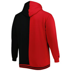 Atlanta Hawks Hardwood Classics Big & Tall Hardwood Classics Split Pullover Hoodie Red/Black