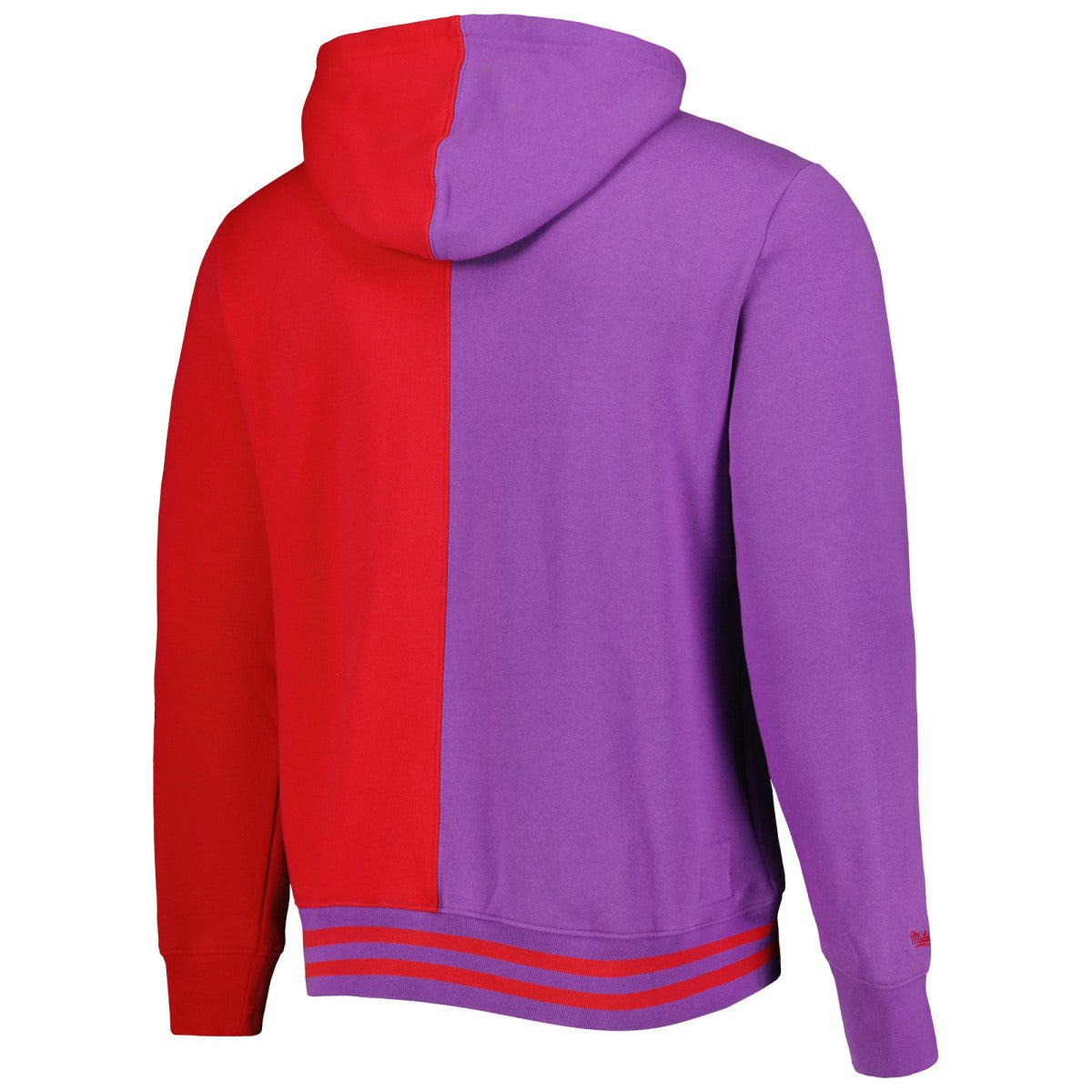 Toronto Raptors Big & Tall Hardwood Classics Split Pullover Hoodie Purple/Red