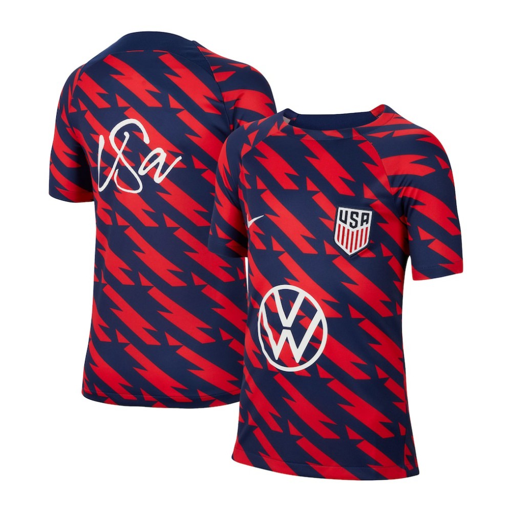USMNT Youth 2023/24 Academy Pro Performance Pre-Match Top Red