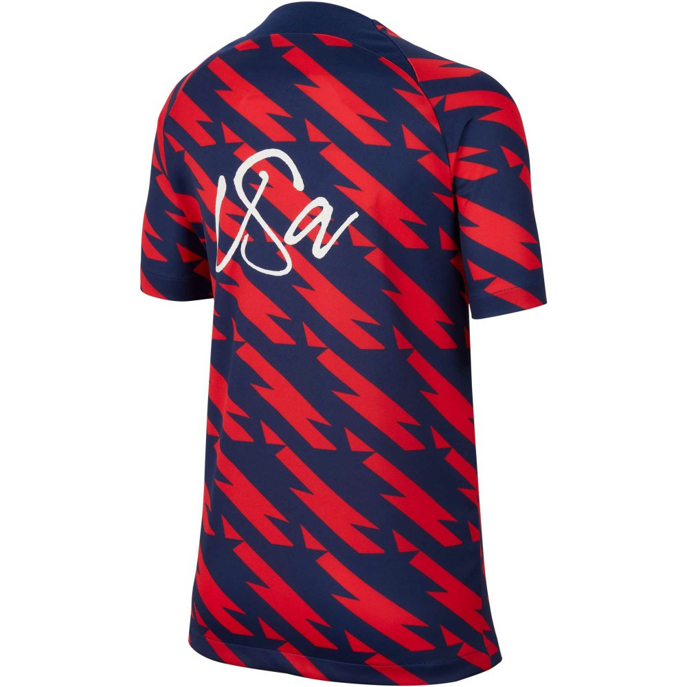 USWNT Youth 2023/24 Academy Pro Performance Pre-Match Top Red shop