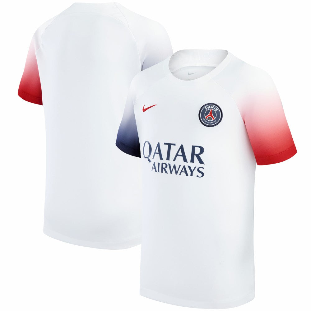 Paris Saint-Germain Youth 2023/24 Academy Pro Performance Pre-Match Top White