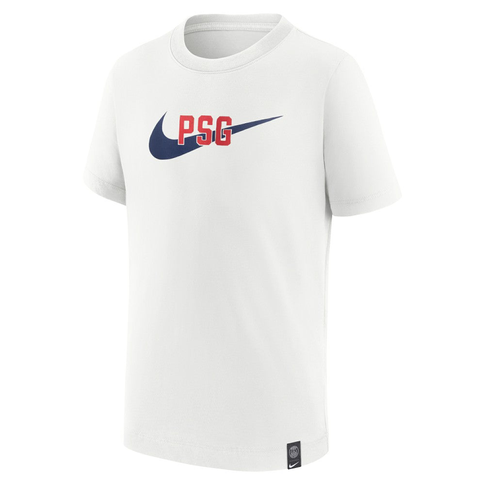 Paris Saint-Germain Youth Swoosh T-Shirt White