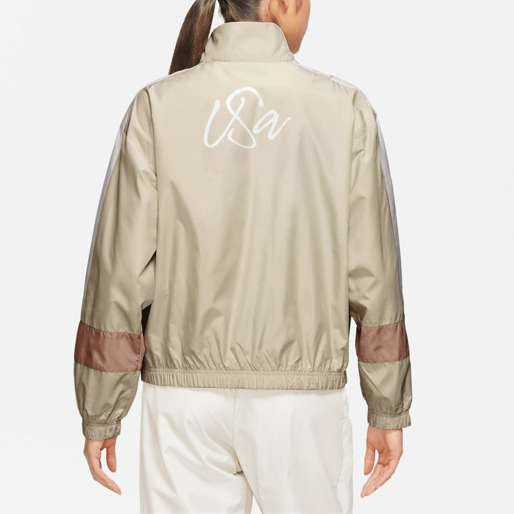 USMNT Women's Essential Full-Zip Jacket Tan