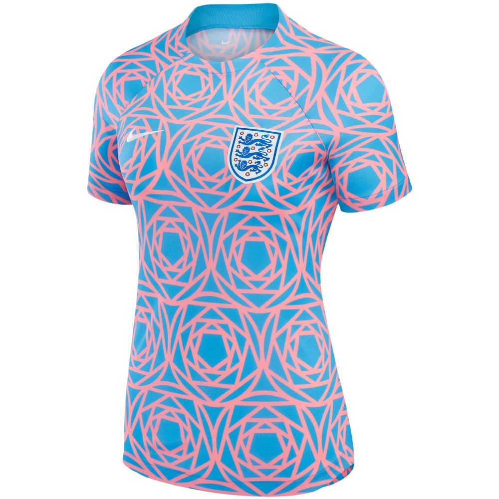 England Women's National Team Women's 2023 Pre-Match Top Pink shop