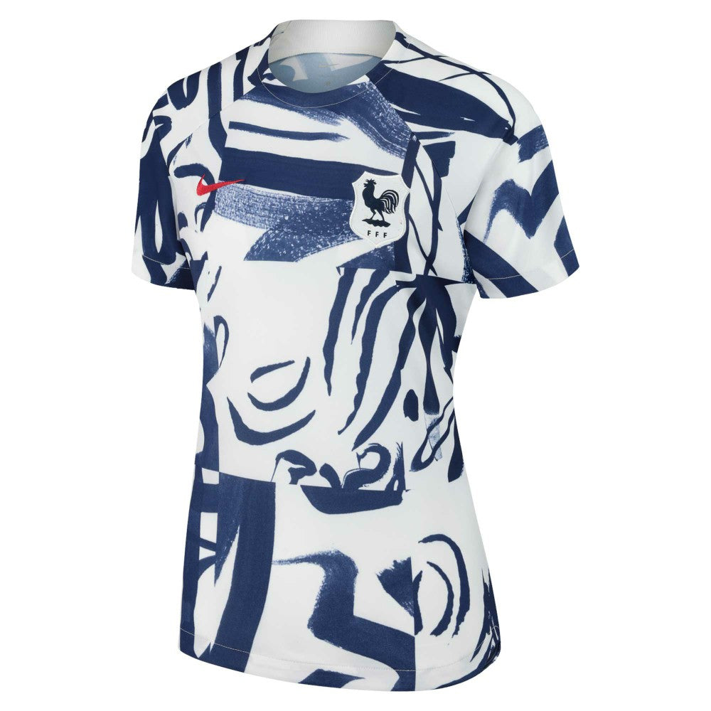 France Women's National Team Women's 2023 Pre-Match Top White